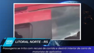 Leia mais sobre o artigo Passageira se irrita com recusa de corrida e destrói interior de carro de motorista de aplicativo no RS