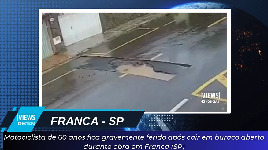 Leia mais sobre o artigo Motociclista de 60 anos fica gravemente ferido após cair em buraco aberto durante obra em Franca (SP)