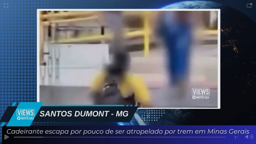 Leia mais sobre o artigo Cadeirante escapa por pouco de ser atropelado por trem em Minas Gerais