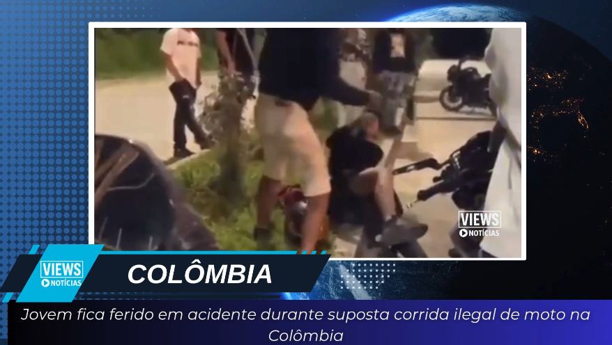 Leia mais sobre o artigo Jovem fica ferido em acidente durante suposta corrida ilegal de moto na Colômbia