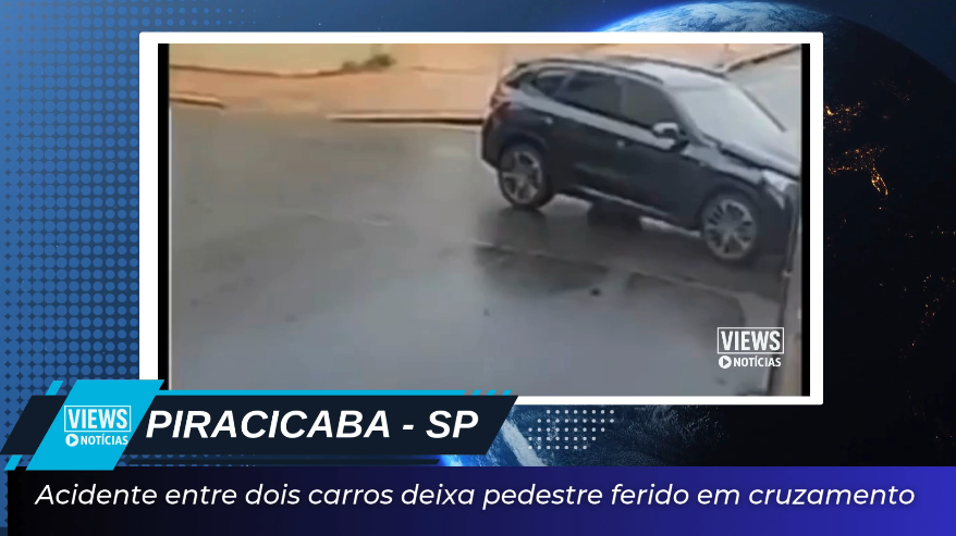 Leia mais sobre o artigo Acidente entre dois carros deixa pedestre ferido em cruzamento de Piracicaba