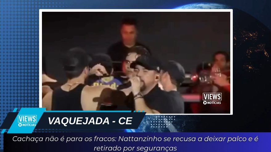Leia mais sobre o artigo Cachaça não é para os fracos: Nattanzinho se recusa a deixar palco e é retirado por seguranças em vaquejada no Ceará