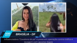 Leia mais sobre o artigo Influenciadora “Cavalona do pó” é presa em operação contra tráfico e lavagem com apostas ilegais