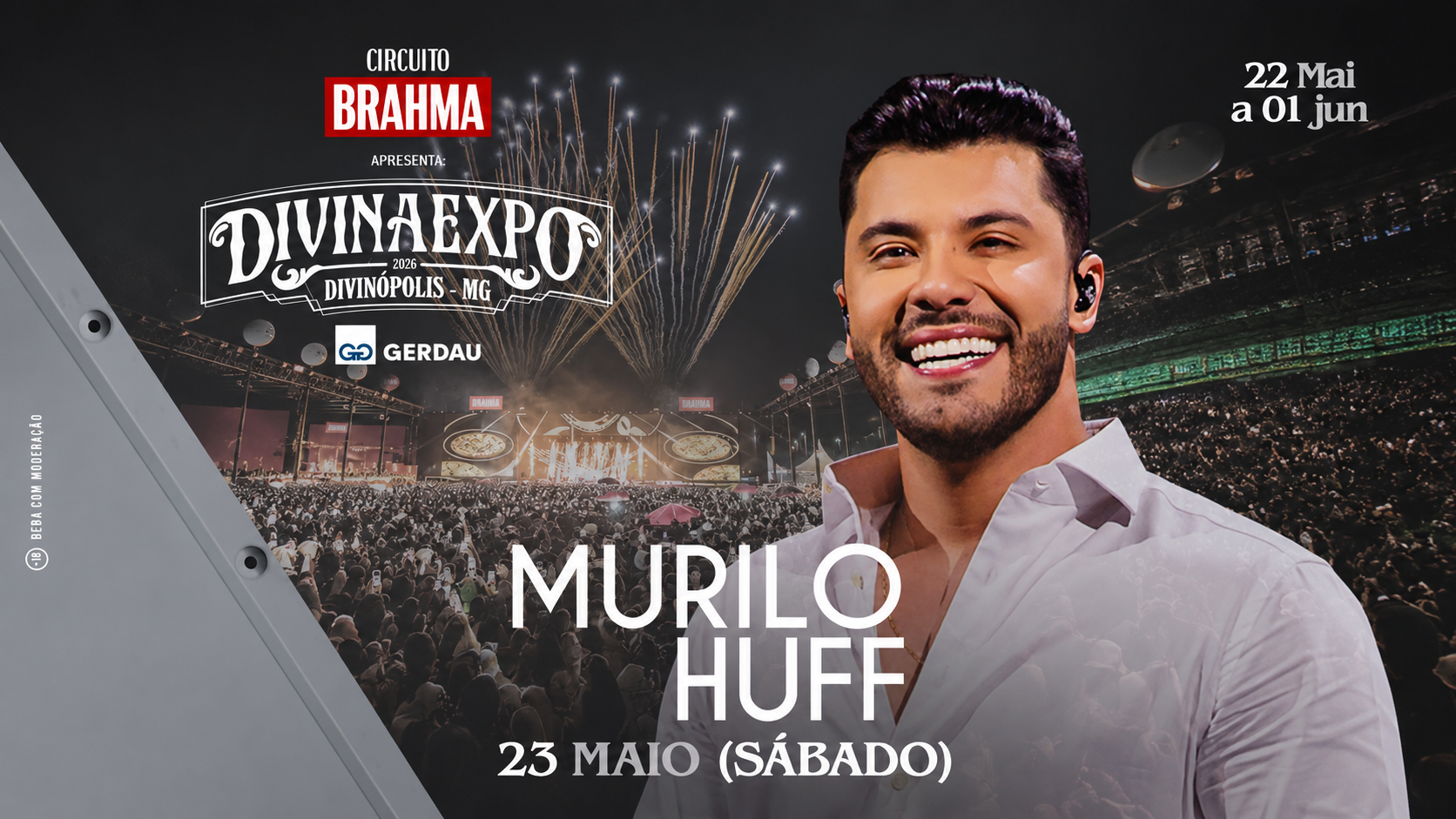 Leia mais sobre o artigo Murilo Huff chega à Divinaexpo no dia 23 de maio unindo música, talento e paixão pelo agro