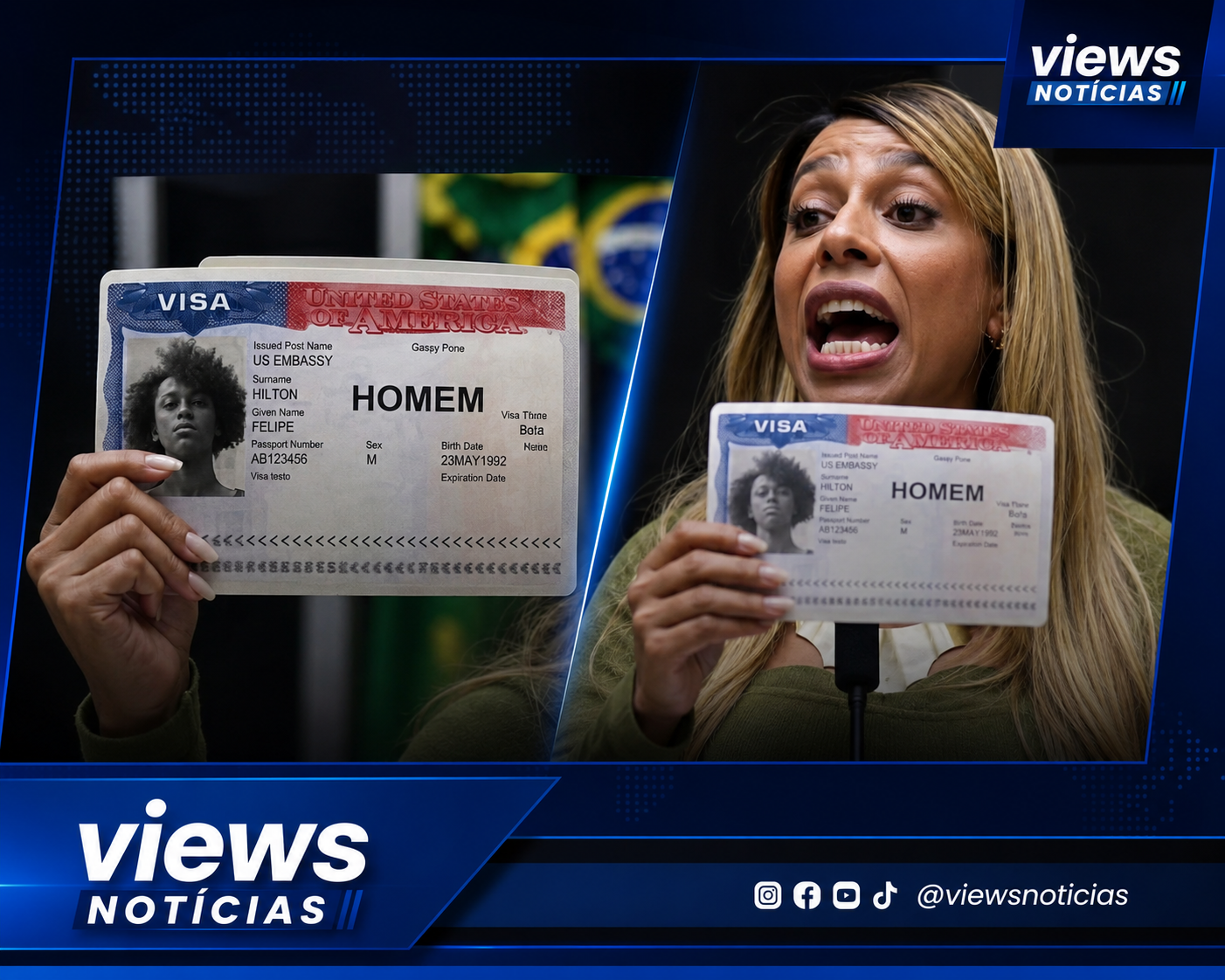 Leia mais sobre o artigo Erika Hilton diz que acionará a ONU após EUA emitirem visto com nome de nascimento