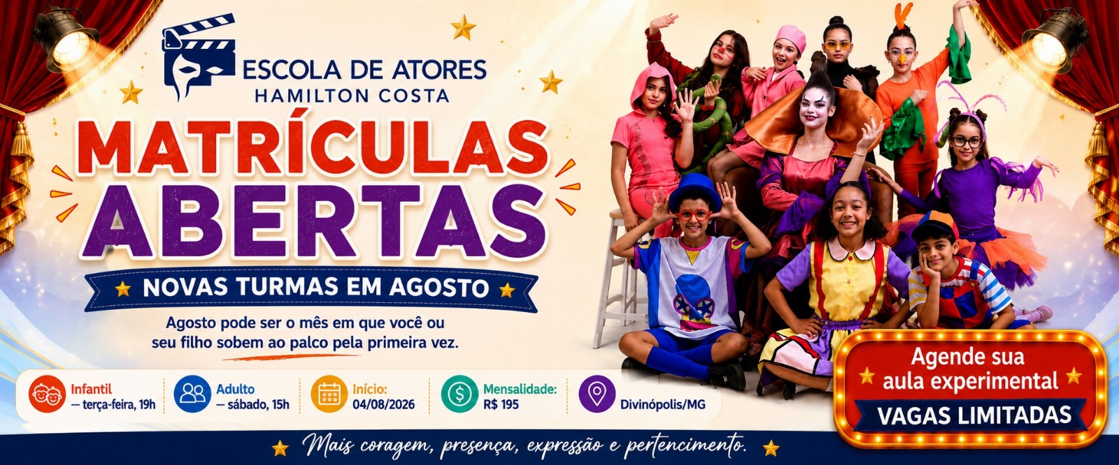 Leia mais sobre o artigo Escola de Atores Hamilton Costa abre matrículas para novas turmas em agosto