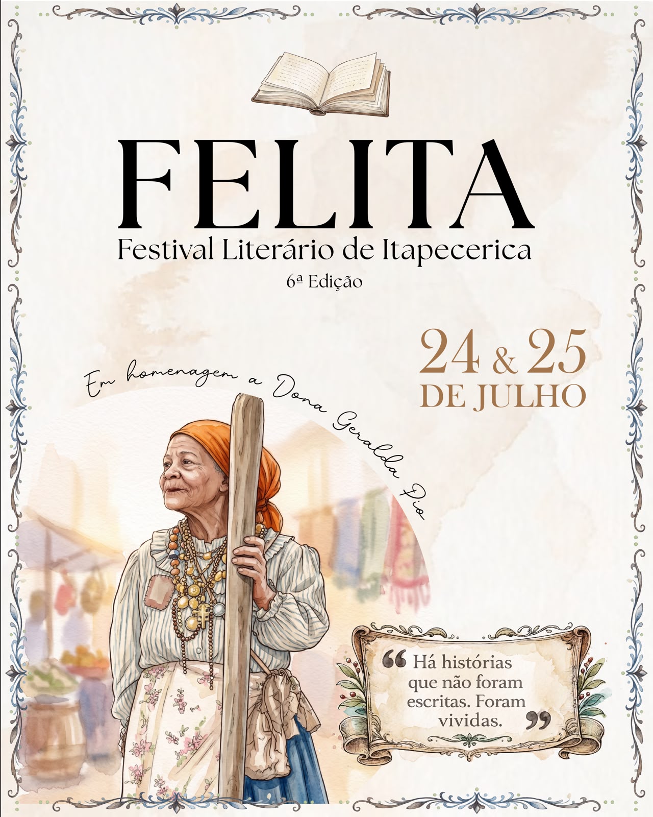 No momento, você está visualizando FELITA 2026 celebra a memória, a oralidade e a literaturaemItapecerica