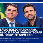 Flávio Bolsonaro chama Pablo Marçal para integrar eventual governo e anuncia parceria em empreendedorismo