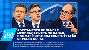 Leia mais sobre o artigo AFASTAMENTO DE NUNES E MENDONÇA ENTRA NO RADAR, E GILMAR QUESTIONA CONCENTRAÇÃO DE PODER NO TSE